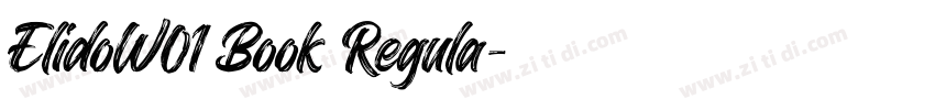 ElidoW01 Book Regula字体转换